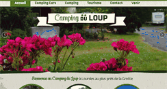 Desktop Screenshot of camping-du-loup-lourdes.com