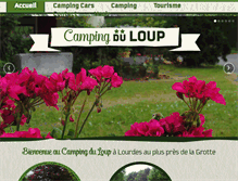 Tablet Screenshot of camping-du-loup-lourdes.com